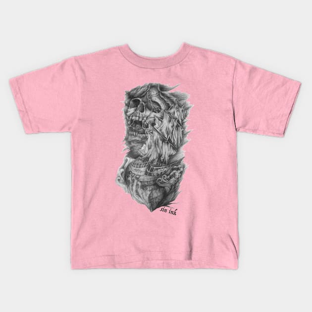 Sin Ink Kids T-Shirt by backline